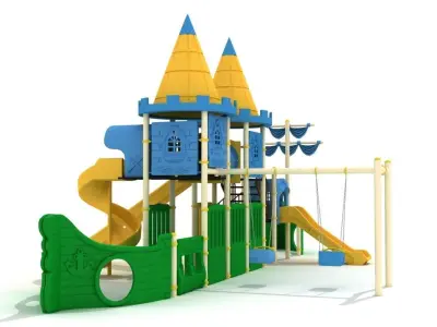 Metal Playground 001 Ship Concept 3D model