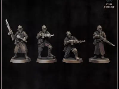 Gasmask team 3D print model