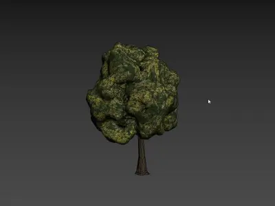Low Poly Tree Stylish Low-poly 3D model