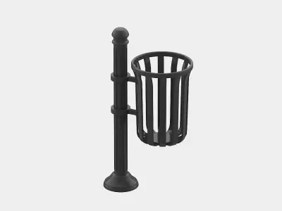 Street Litter Bin 3D model