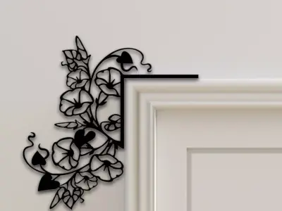 Flower Door Corner Decor 3D print model