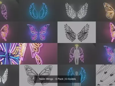 Neon Wings - 6 Pack