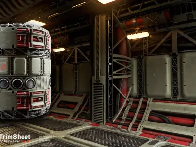 Sci fi Industrial Trimsheet Vol 1 Texture