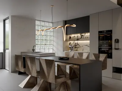 Apartment interior scenes    3D model 13