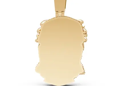 Jesus Pendant  3D print model 3D print model