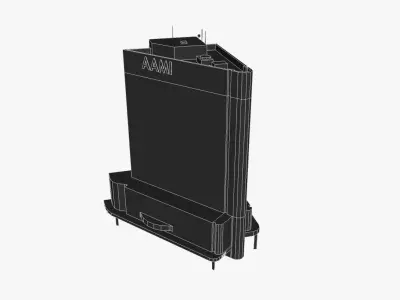 500 Queen Street Low-poly 3D model