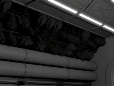 Nostromo Habitation Corridor 3D model