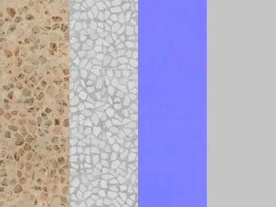 Terrazzo Brick Texture PBR Vray Corona Blender Texture