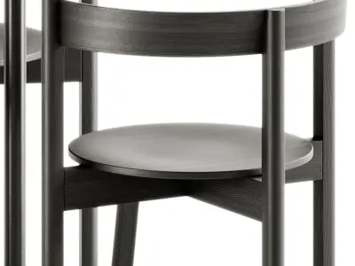 L5 JAZZ Chair By LOEHR design and Neu Round Table by Hay 3D model
