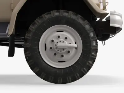  Field Supply Truck with Canvas Cargo Compartment Simplified 