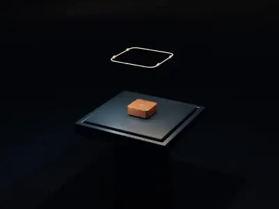 Sci fi lamp Atlas Low-poly 3D model