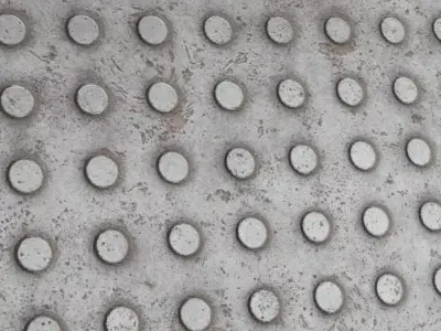 Worn Metal Studs PBR Seamless Texture