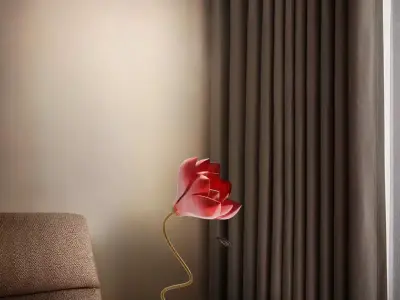 Table flower Lamp 3D print model