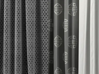 Curtain Set 352 3D model
