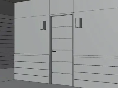 3 Kinds Modern Door Design Free 3D model
