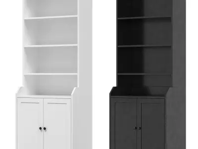 IKEA - HAUGA HAUGA high cabinet with 2 doors 3D model
