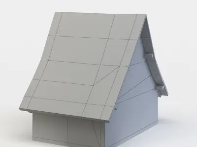 Third floor Low-poly 3D model