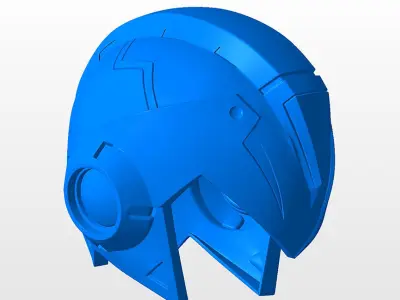 Megaman X Helmet STL 3D Print Files 3D print model