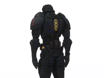 Robotic Soldier Beta  Elite Assault Android 3D Model Low-poly 3D model