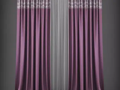 Curtain 3D model 259 Low-poly 3D model