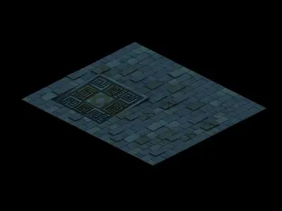 Game Underground - palace - the ground 02 3D model