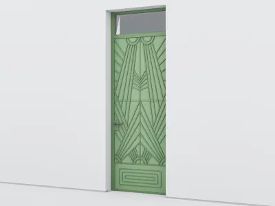 Aluminium door 341 3D model