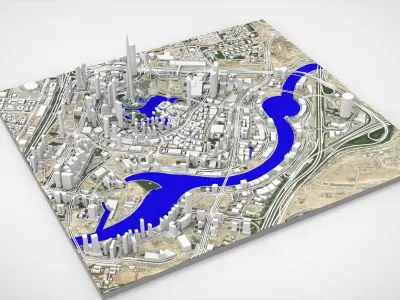 Business Bay Dubai United Arab Emirates 3D model buy