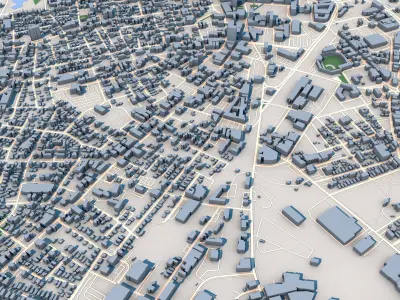 Worcester City USA 3D model