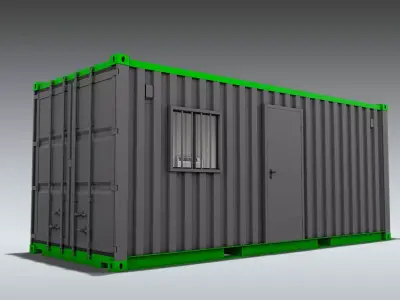 Shipping Container Office or Home 3D model