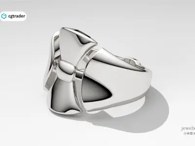 SILK BOW RING - AW4288 3D print model