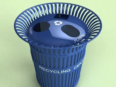 Recycling Bin 3D model