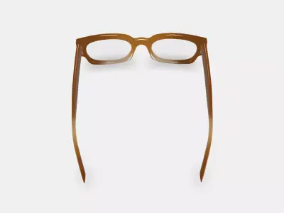 Domingo Eyeglasses in Cinnamon Crystal Fade 3D model