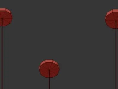 PALOMBA B hanging lamp in brass 3D model