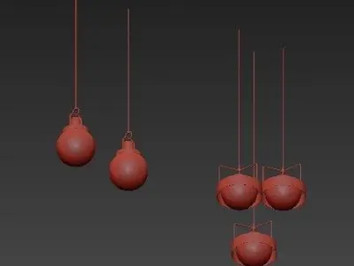 Pendant lamp 2 3D model buy