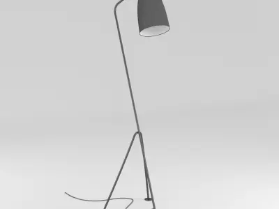 grasshopper lamp Greta Grossman 3D model
