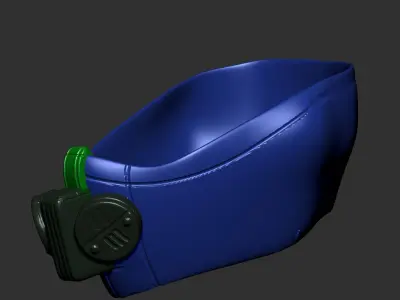 gas mask helmet scifi high poly  3d printable  3D model