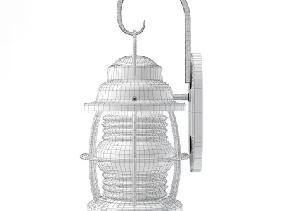 Classic Wall Exterior Lamp 3D Model 3D model