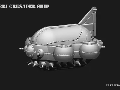 Space Ship COLBRI HD Scifi Kit 3D print model