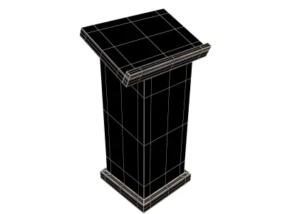 Lectern v1 001 Low-poly 3D model