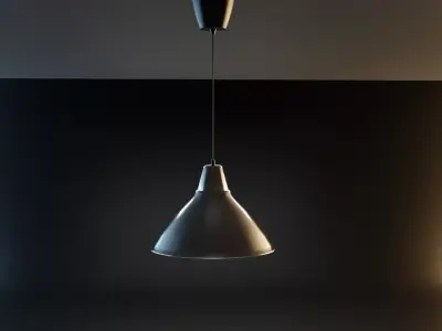 Modern Hanging Lamp Low-poly 3D model