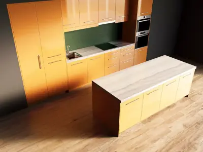 55-Kitchen7 glossy 5 3D model