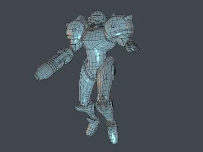 Samus - Varia Suit Low-poly 3D model