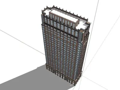 vacation spot-Resort-Fashion Leisure Hotel-0228 3D model