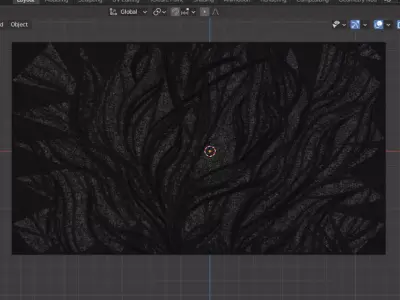 Modern floral Relief Panel Wall Decor Set STL Mural CNC 354 3D model