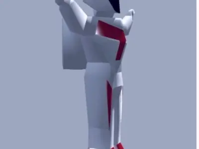 Astro Soldier Game Ready Low-poly 3D model