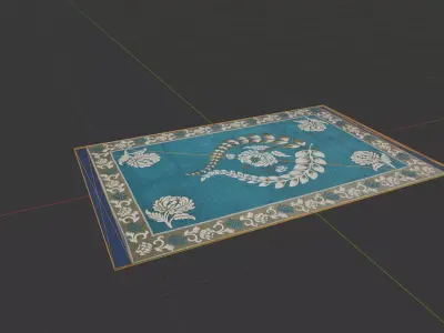 Floor Mat Low-poly 3D model