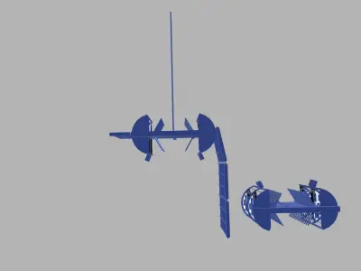 Turnstile Security Gate Low-poly 3D model