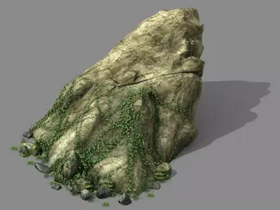 Explore the mountains - Rock 06 3D model