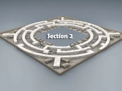 Stone Maze 3D model