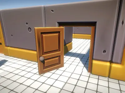 Stylized Modular Interior Pack - Low Poly PBR Game Assets Free low-poly 3D model